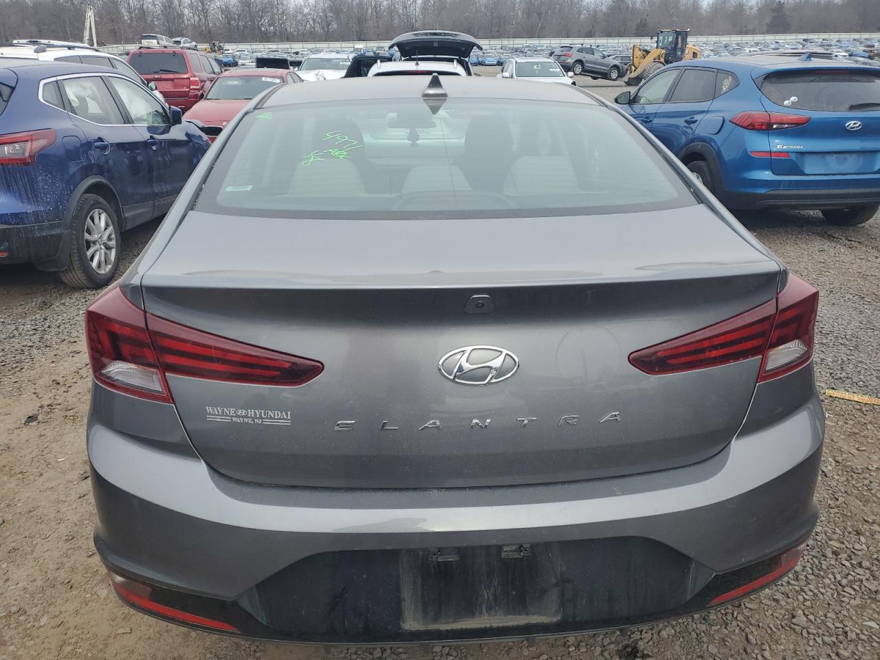 2019 Hyundai Elantra VIN 5NPD84LFXKH481138 Copart auction photo, front end damage thumbnail 6