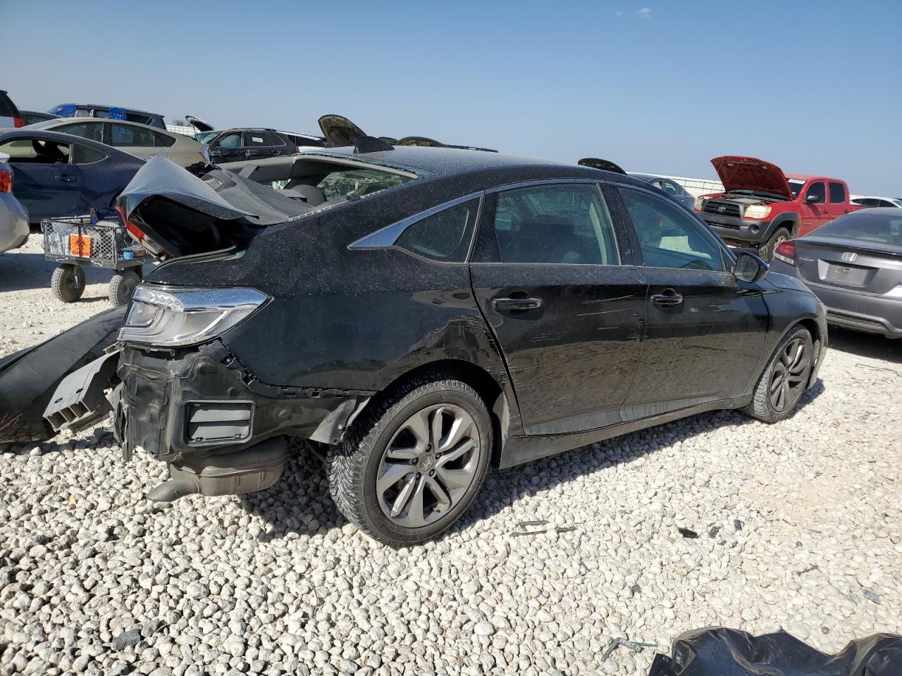 2019 Honda Accord VIN 1HGCV1F13KA158447 Copart auction photo, rear end damage thumbnail 3