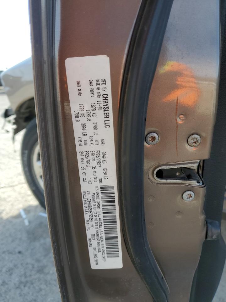 2009 Dodge RAM VIN 1D3HB18T59S735955 Copart auction photo, all over damage thumbnail 13