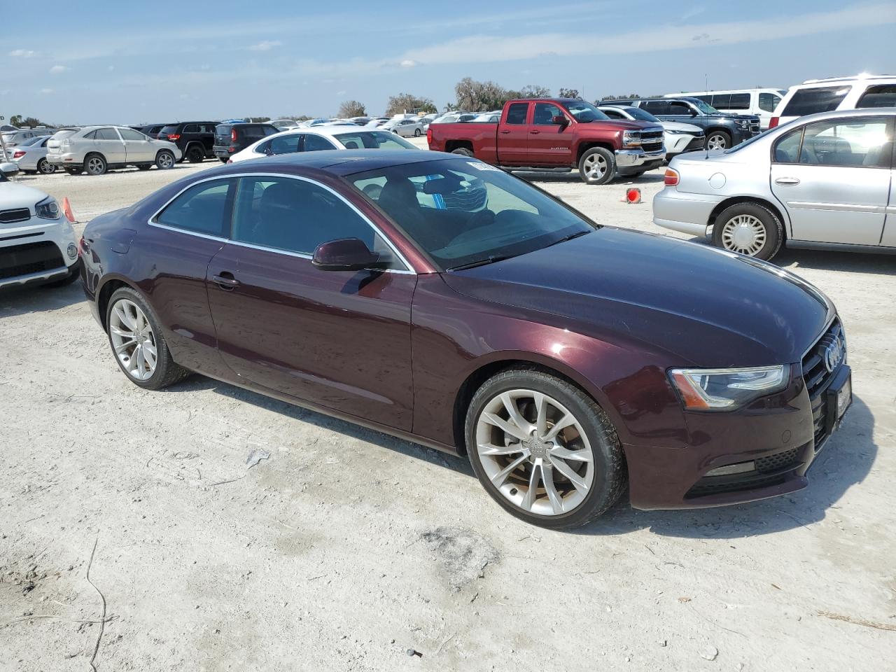 2014 Audi A5 VIN WAULFAFR9EA008247 Copart auction photo, water/flood damage thumbnail 4