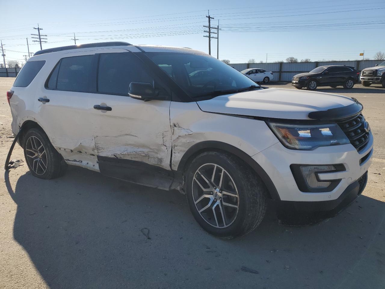 2017 Ford Explorer VIN 1FM5K8GT8HGE41498 Copart auction photo, side / frame damage damage thumbnail 4
