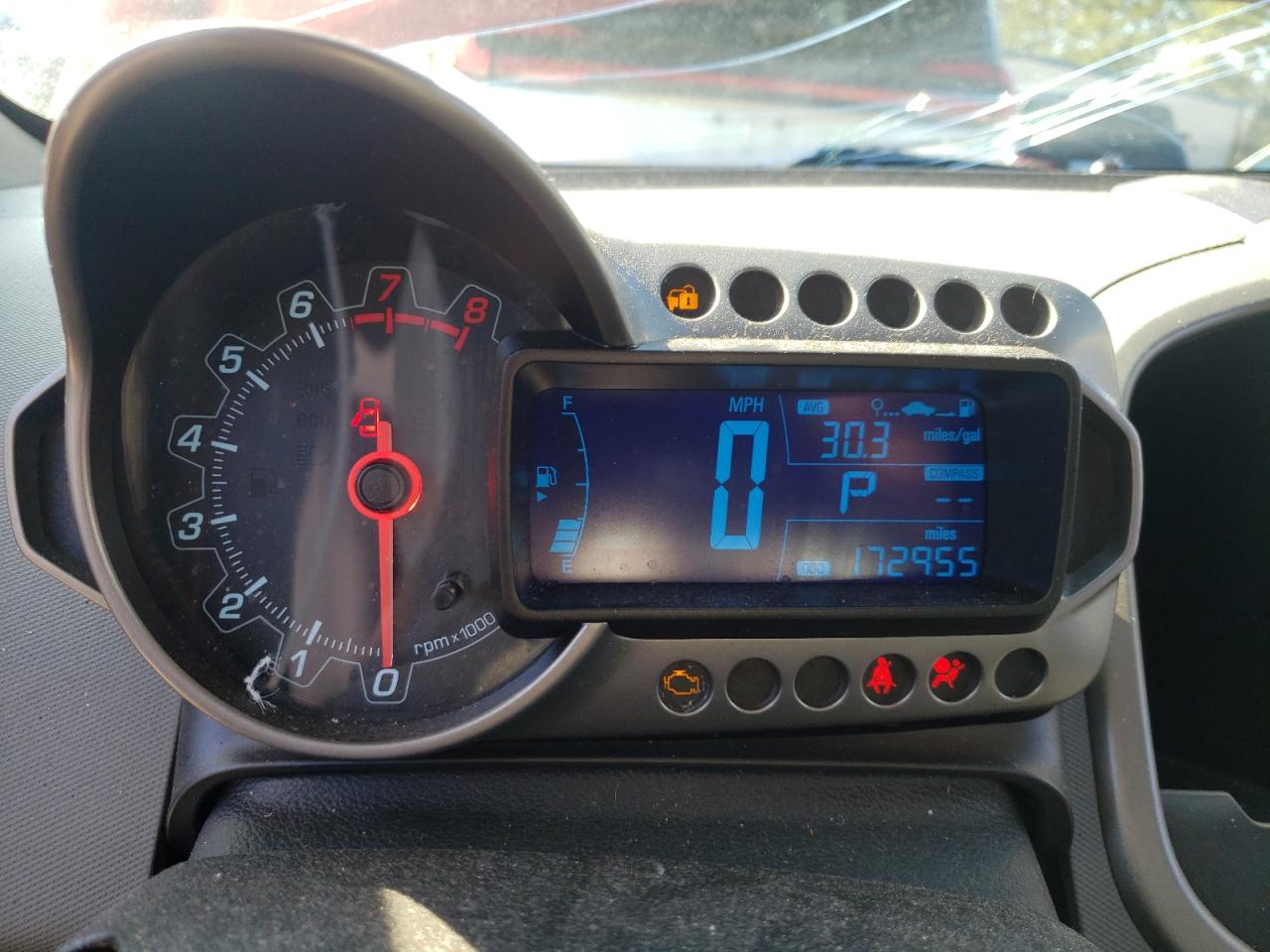 2013 Chevrolet Sonic VIN 1G1JC5SH7D4104746 Copart auction photo, all over damage thumbnail 9