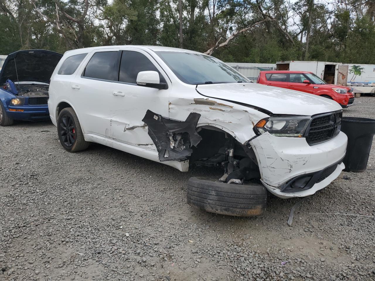 2017 Dodge Durango VIN 1C4SDHCT0HC774521 Copart auction photo, side / front end damage thumbnail 4