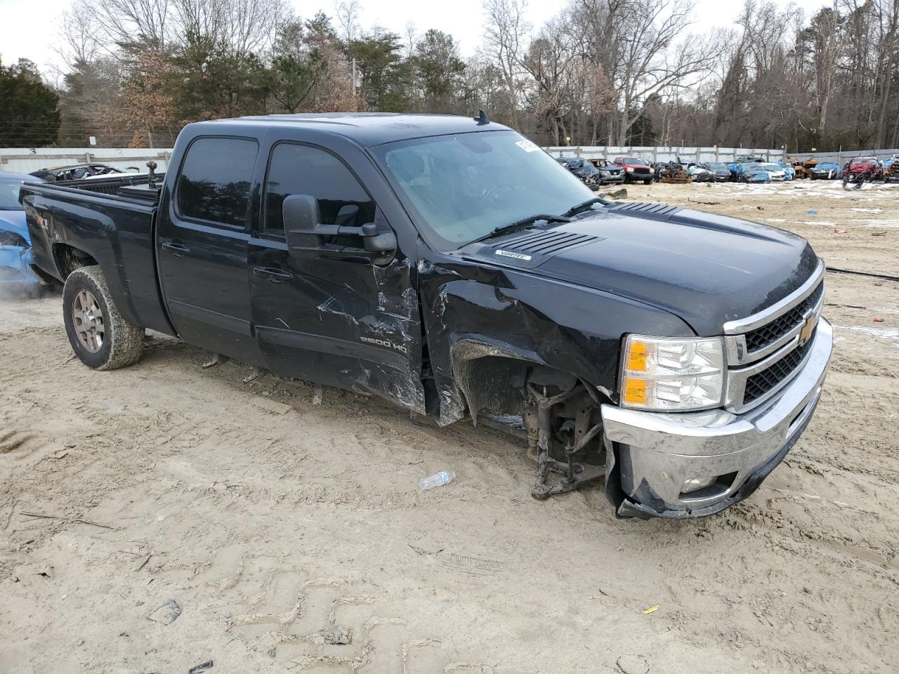 2013 Chevrolet Silverado VIN 1GC1KYEG9DF244641 Copart auction photo, side / front end damage thumbnail 4