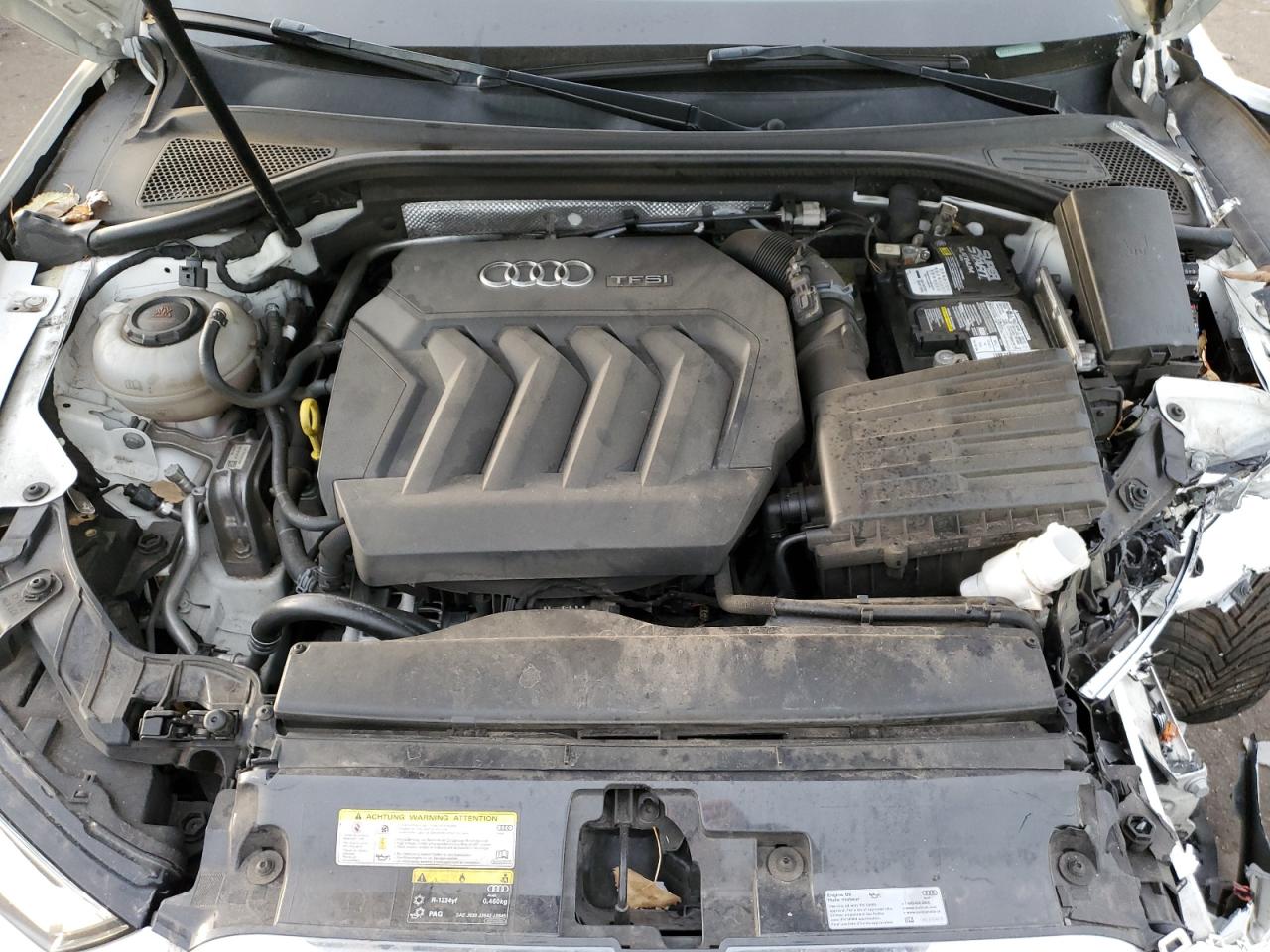 2018 Audi A3 VIN WAUAUGFF6J1072522 Copart auction photo, front end damage thumbnail 12