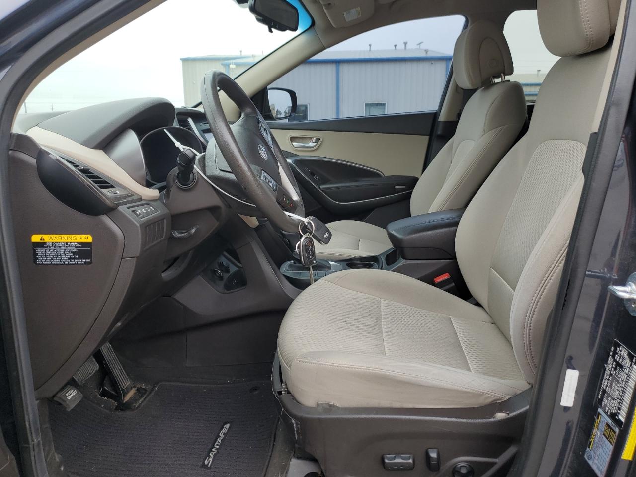 2017 Hyundai Santa Fe VIN 5XYZU3LB8HG397800 Copart auction photo, front end / side damage thumbnail 7