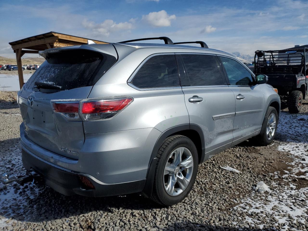 2015 Toyota Highlander VIN 5TDDKRFH7FS207407 Copart auction photo, frame damage damage thumbnail 3