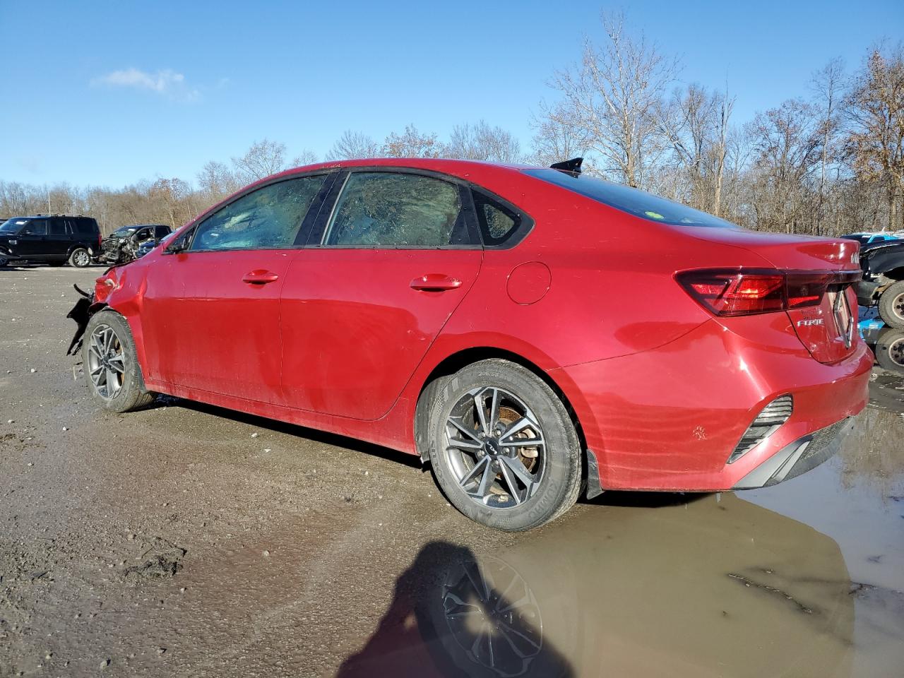 2022 KIA Forte VIN 3KPF24AD2NE496639 Copart auction photo, front end / side damage thumbnail 2