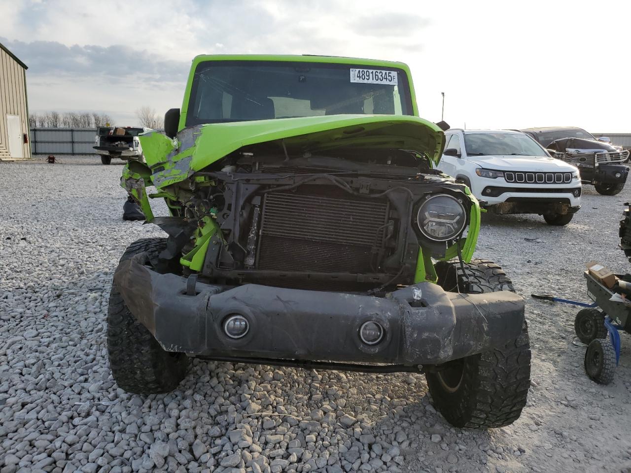 2013 Jeep Wrangler VIN 1C4BJWDG9DL543075 Copart auction photo, front end damage thumbnail 5
