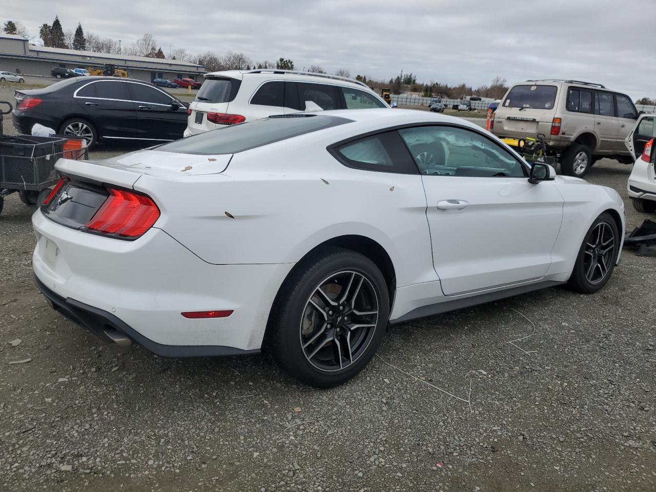 2022 Ford Mustang VIN 1FA6P8TH5N5113495 Copart auction photo, all over / undercarriage damage thumbnail 3
