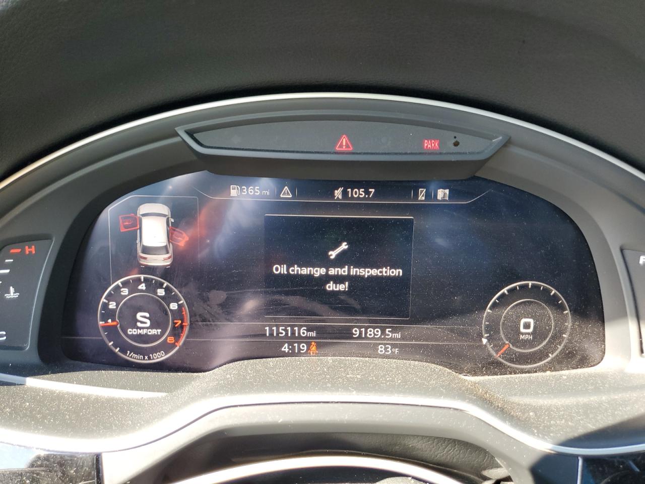 2018 Audi Q7 VIN WA1LAAF70JD002047 Copart auction photo, side / rear end damage thumbnail 9