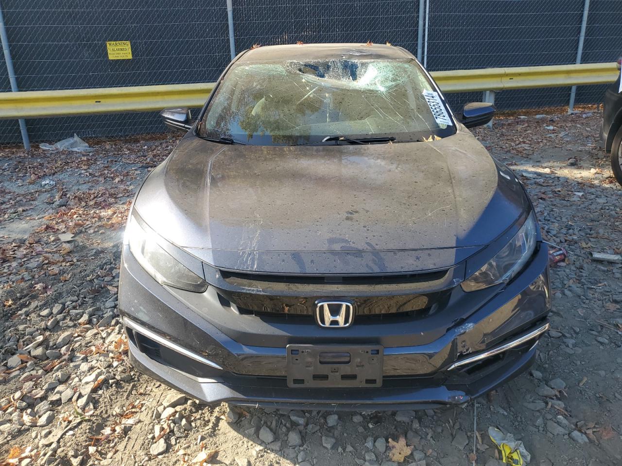 2020 Honda Civic VIN 2HGFC2F6XLH562014 Copart auction photo, front end / top/roof damage thumbnail 5