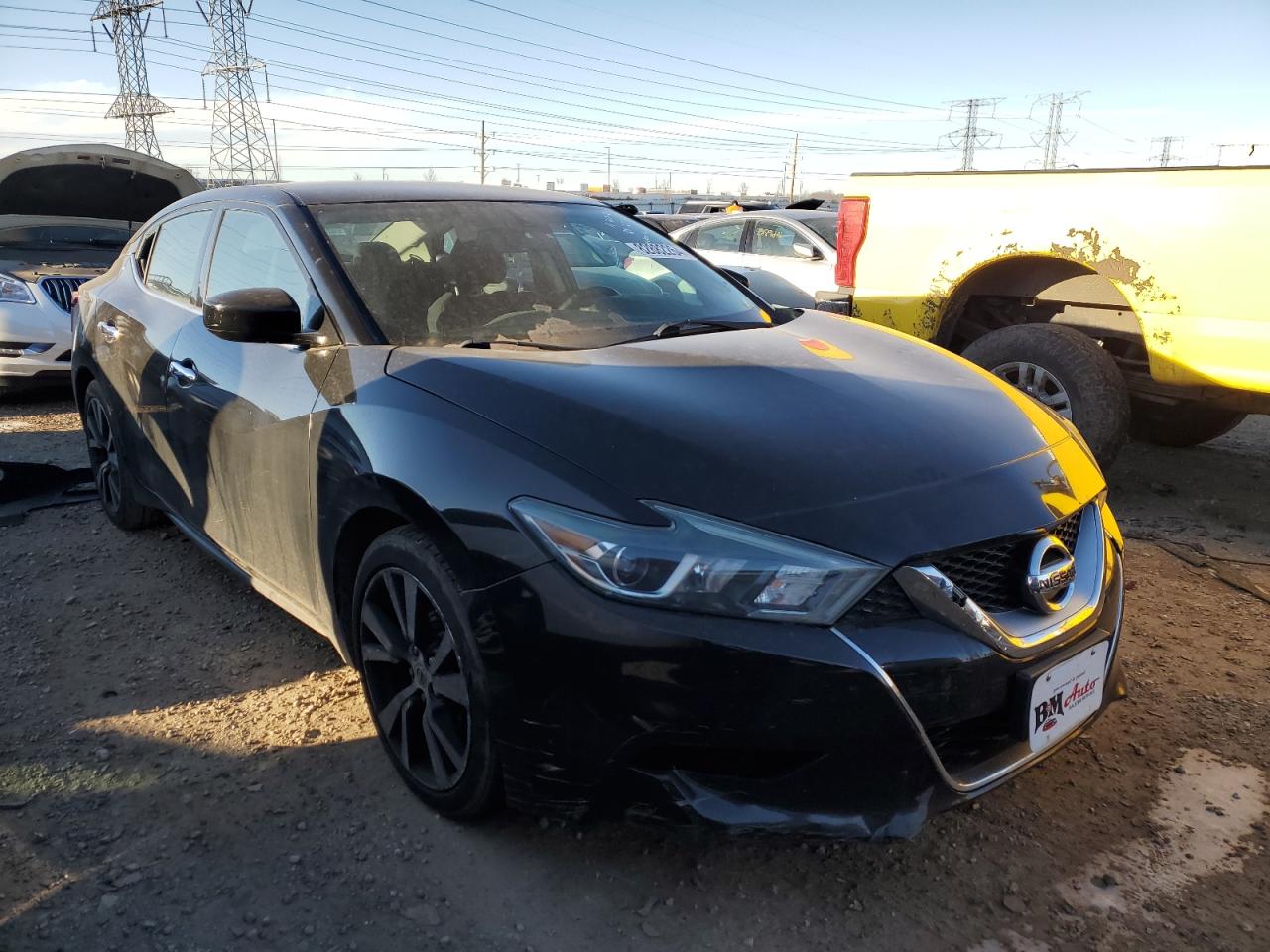 2017 Nissan Maxima VIN 1N4AA6AP0HC378769 Copart auction photo, vandalism damage thumbnail 4