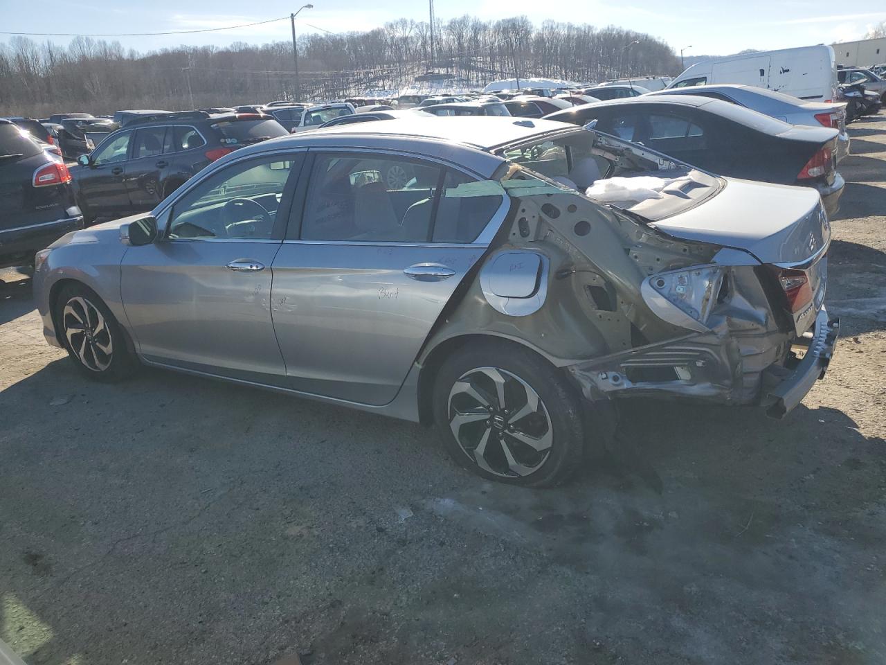 2017 Honda Accord VIN 1HGCR2F79HA091991 Copart auction photo, rear end damage thumbnail 2