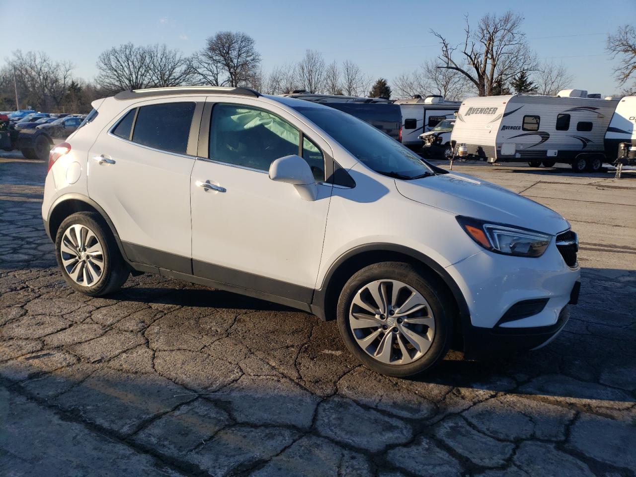 2020 Buick Encore VIN KL4CJASB4LB051597 Copart auction photo, side damage thumbnail 4