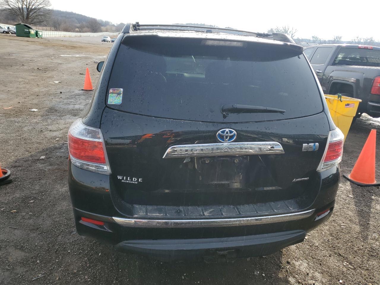 2012 Toyota Highlander VIN JTEDC3EH7C2008609 Copart auction photo, front end damage thumbnail 6