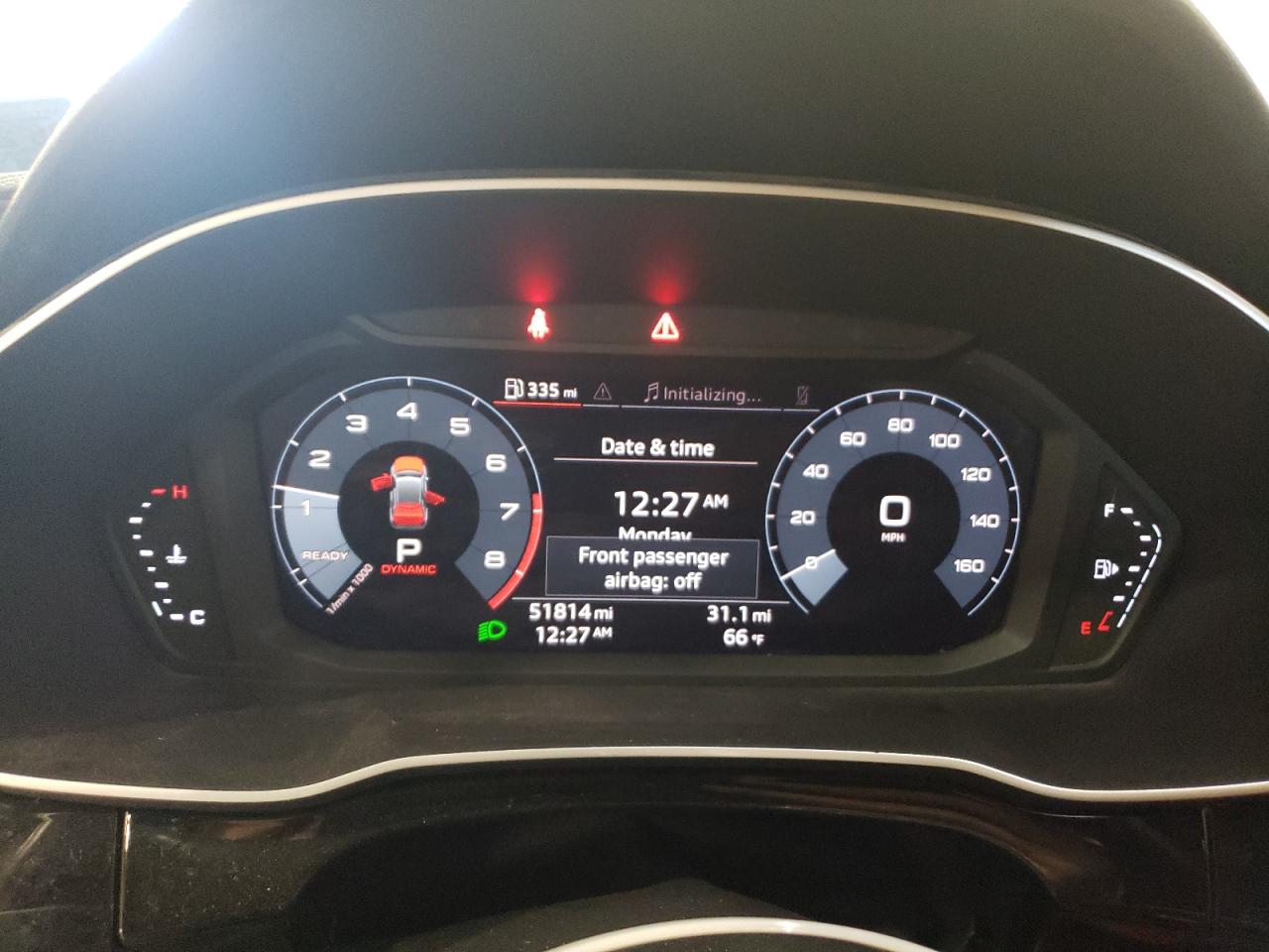 2020 Audi Q3 VIN WA1AECF32L1040520 Copart auction photo, front end / stripped damage thumbnail 9