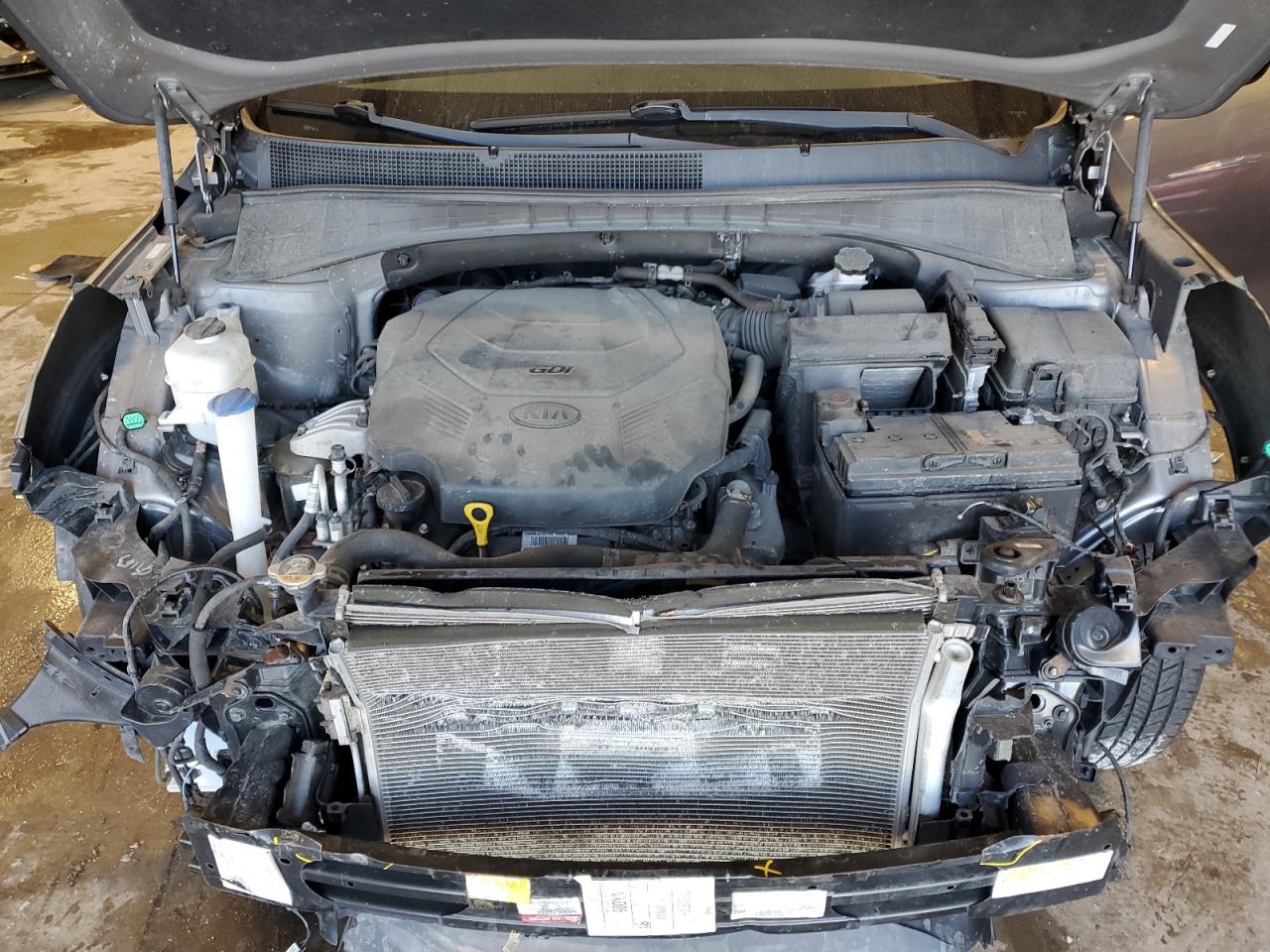 2019 KIA Sorento VIN 5XYPGDA56KG477055 Copart auction photo, front end damage thumbnail 12