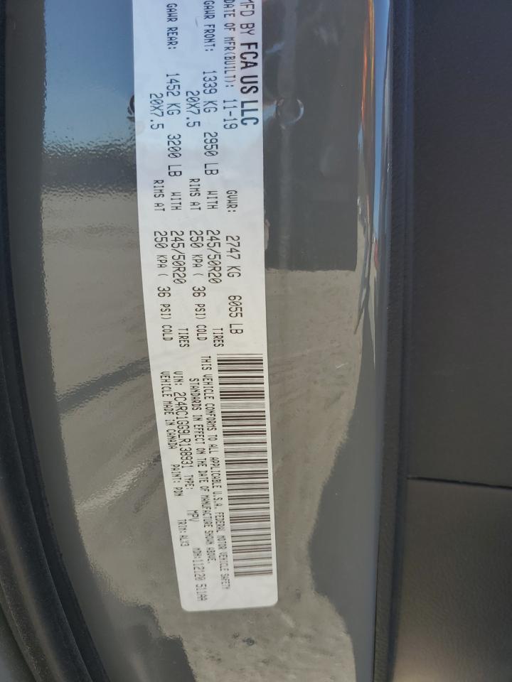 2020 Chrysler Pacifica VIN 2C4RC1GG9LR138931 Copart auction photo, front end damage thumbnail 16