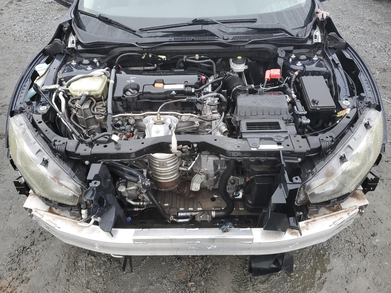 2016 Honda Civic VIN 19XFC2F57GE015337 Copart auction photo, rear end / front end damage thumbnail 12