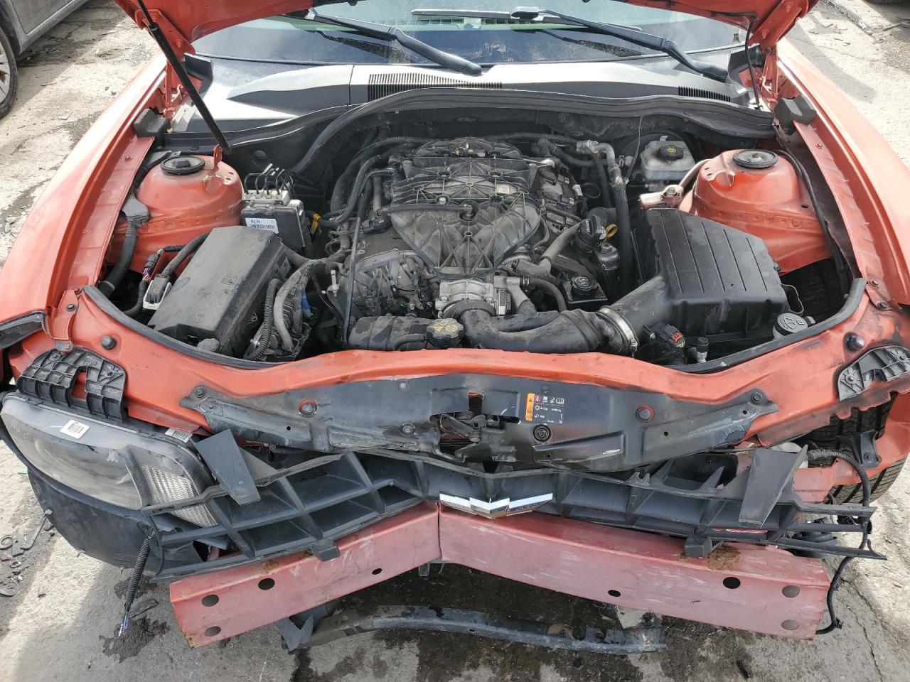 2013 Chevrolet Camaro VIN 2G1FF1E39D9107540 Copart auction photo, front end / hail damage thumbnail 11