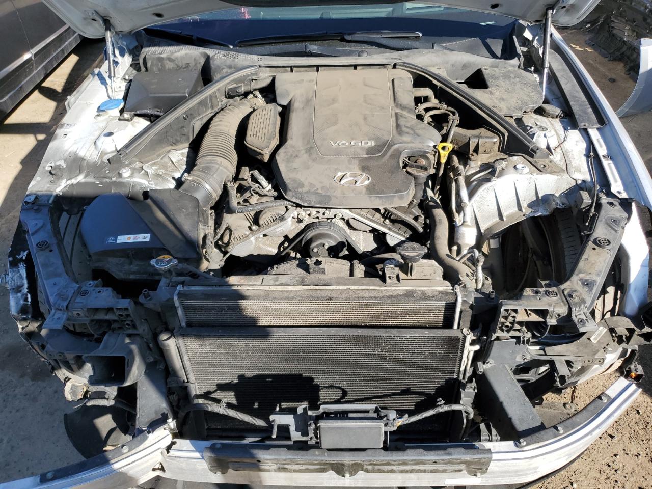 2015 Hyundai Genesis VIN KMHGN4JE6FU068172 Copart auction photo, front end damage thumbnail 11