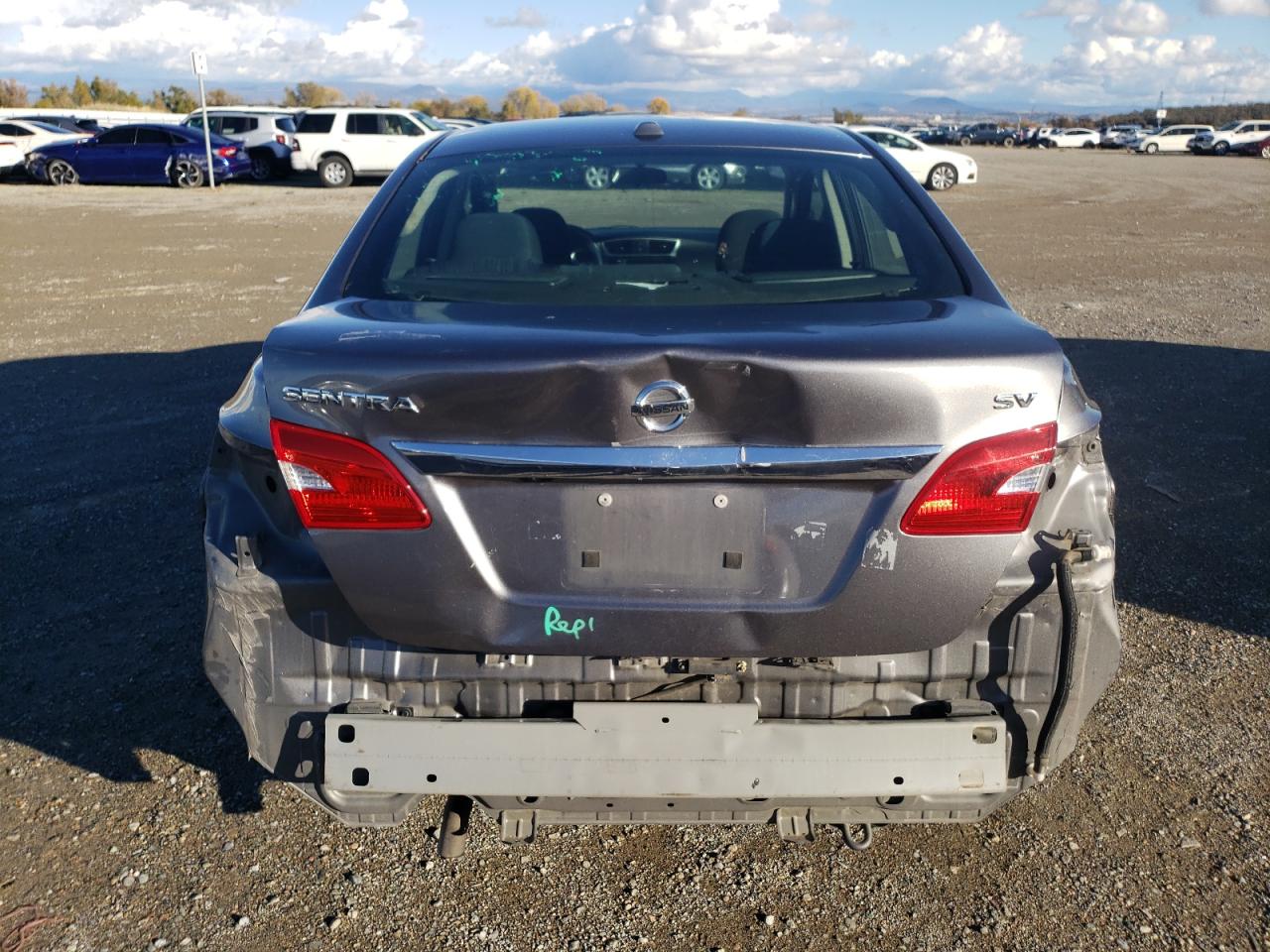 2019 Nissan Sentra VIN 3N1AB7AP2KY431888 Copart auction photo, rear end damage thumbnail 6