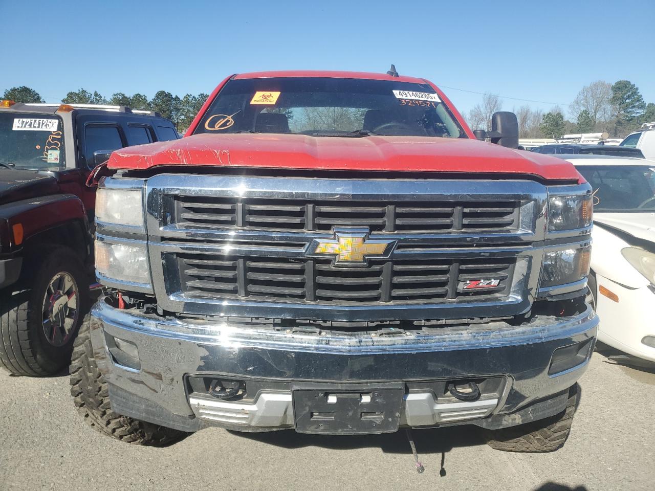2015 Chevrolet Silverado VIN 3GCUKRECXFG329571 Copart auction photo, all over damage thumbnail 5