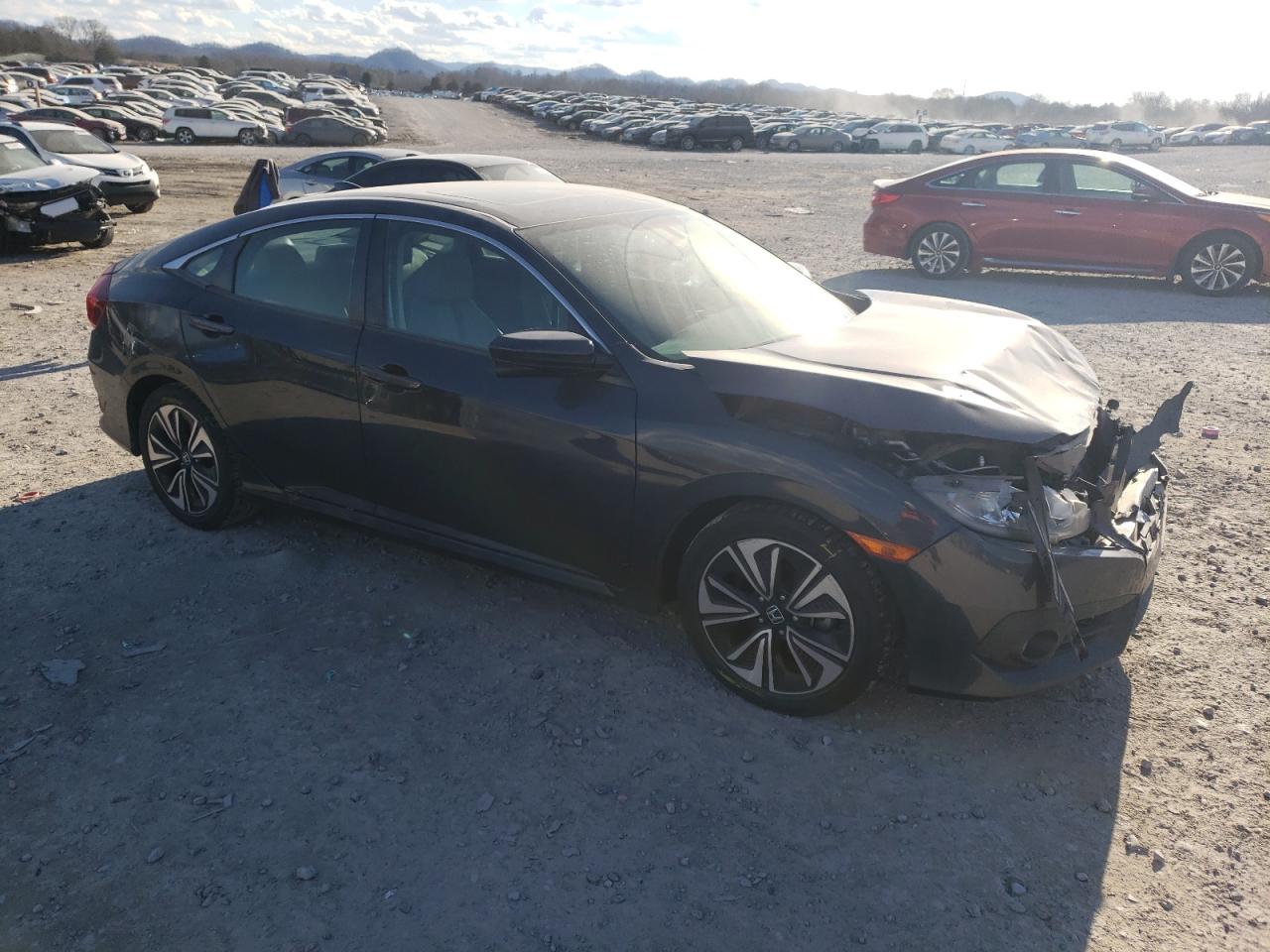 2016 Honda Civic VIN 19XFC1F33GE015604 Copart auction photo, front end / mechanical damage thumbnail 4