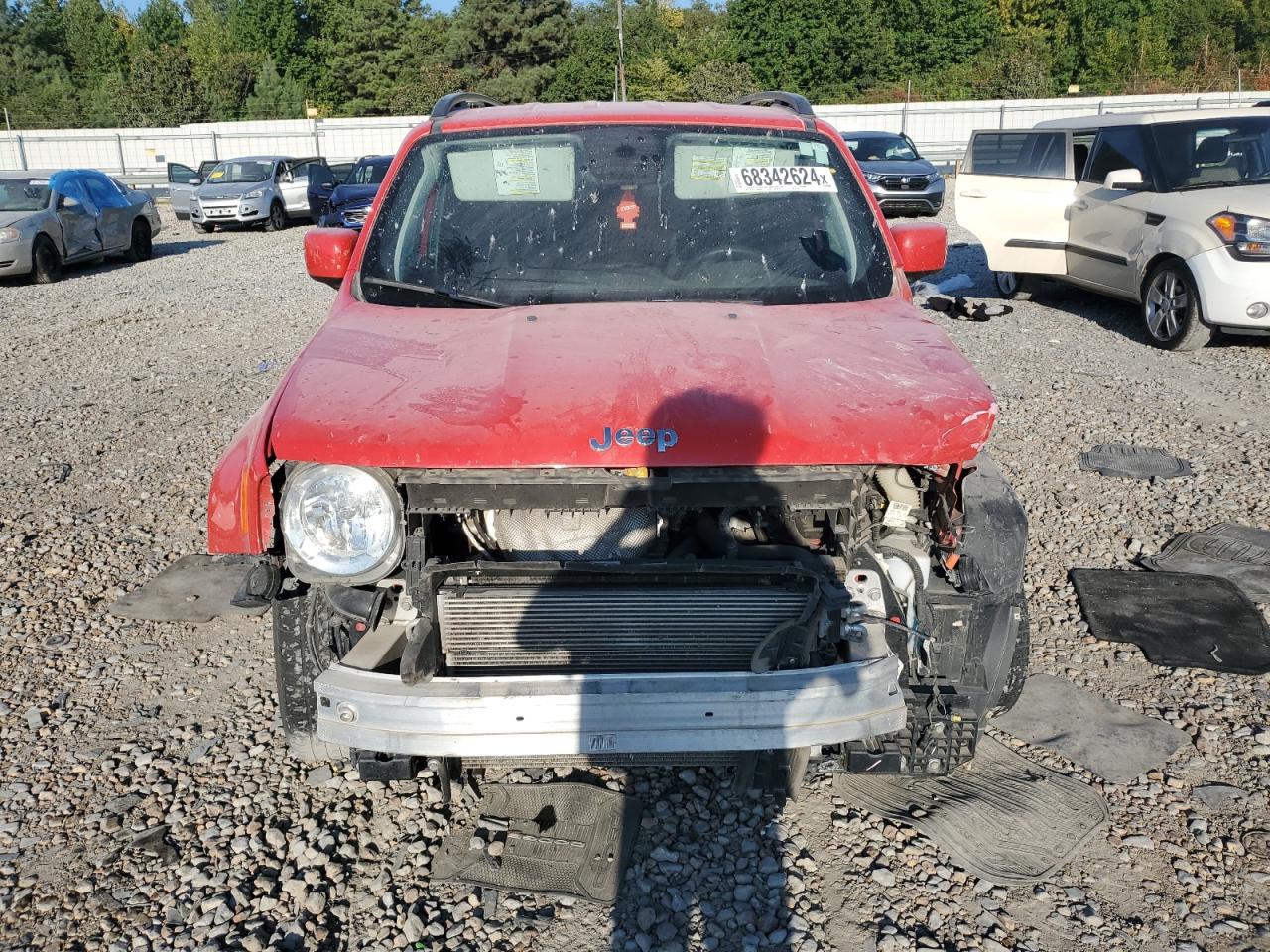 2018 Jeep Renegade VIN ZACCJABB3JPJ23301 Copart auction photo, front end damage thumbnail 5