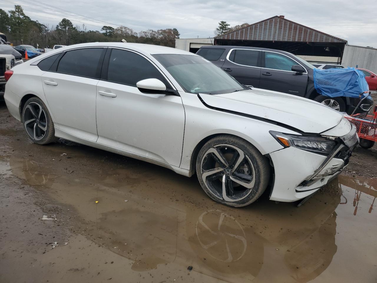 2019 Honda Accord VIN 1HGCV1F35KA010608 Copart auction photo, front end damage thumbnail 4