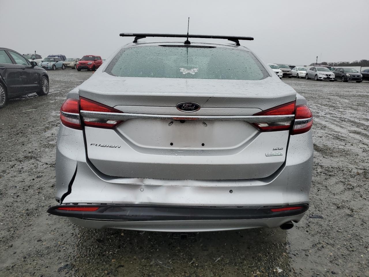 2017 Ford Fusion VIN 3FA6P0HD4HR336281 Copart auction photo, rear end damage thumbnail 6
