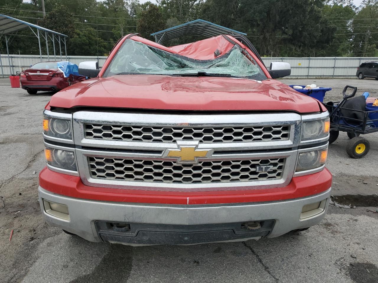 2015 Chevrolet Silverado VIN 3GCUKSEC3FG200062 Copart auction photo, all over damage thumbnail 5