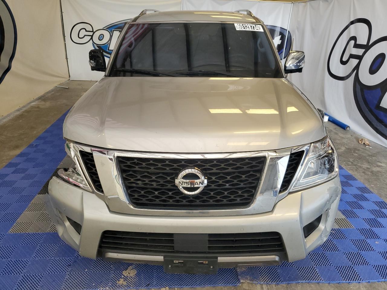 2020 Nissan Armada VIN JN8AY2NC8L9617159 Copart auction photo, front end / side damage thumbnail 5