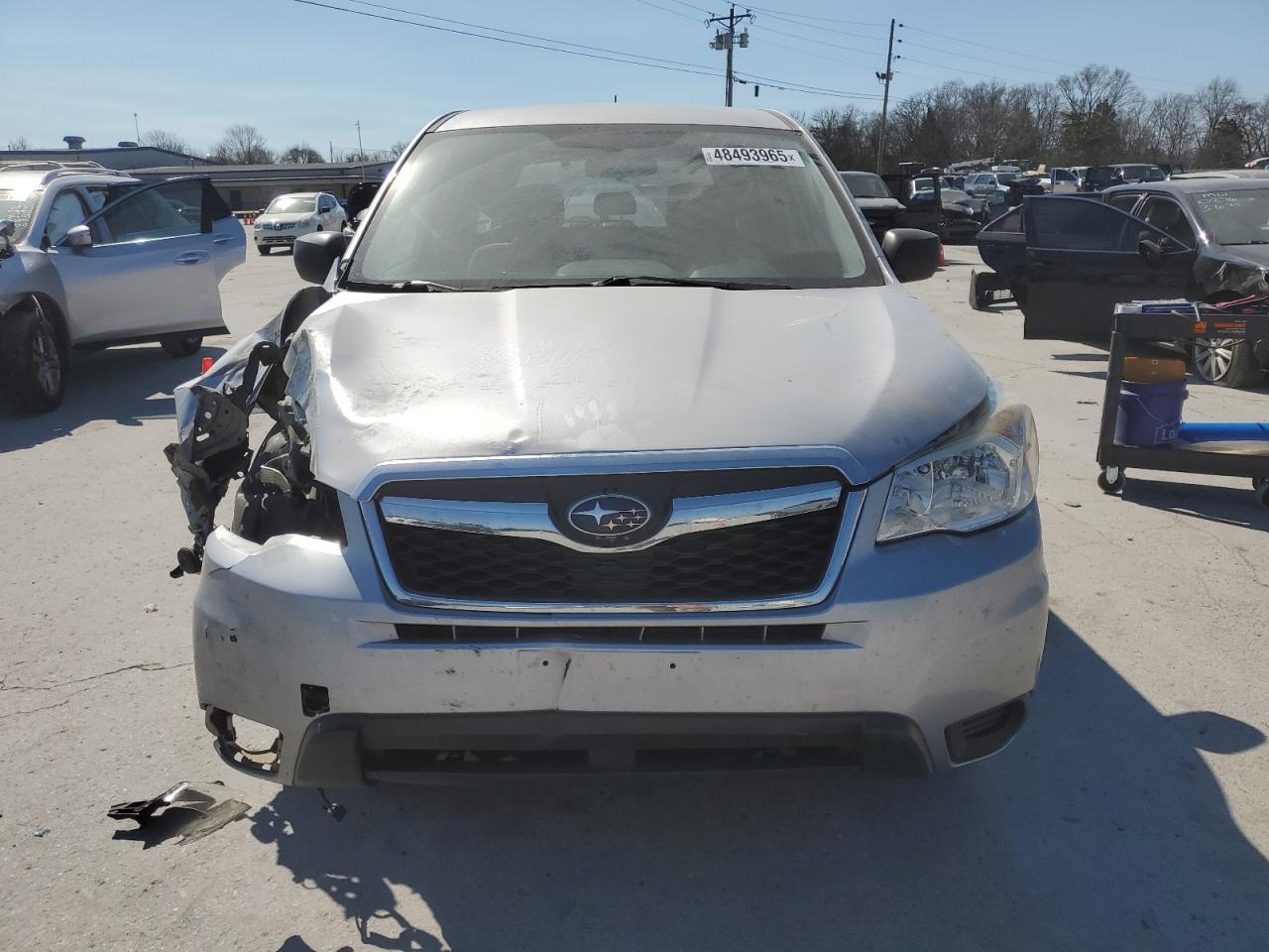 2015 Subaru Forester VIN JF2SJAAC4FH586640 Copart auction photo, front end damage thumbnail 5