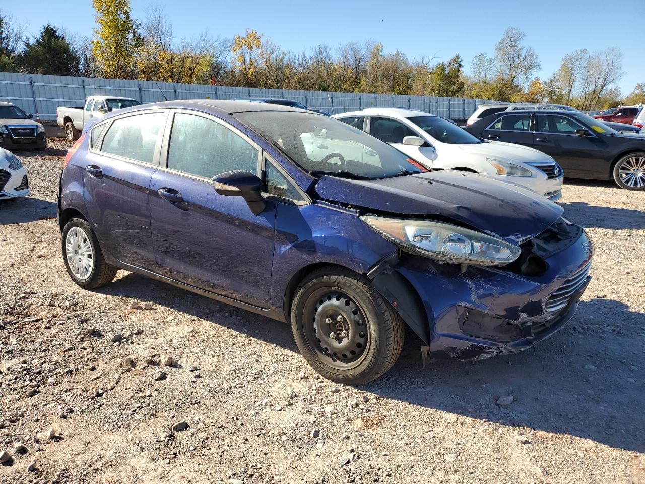 2016 Ford Fiesta VIN 3FADP4EE1GM190932 Copart auction photo, all over damage thumbnail 4