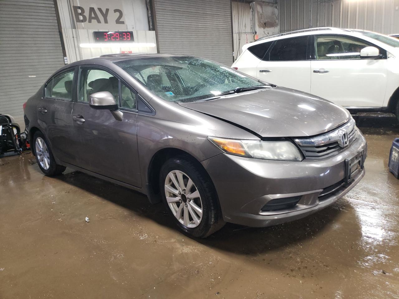 2012 Honda Civic VIN 19XFB2F87CE073634 Copart auction photo, front end damage thumbnail 4