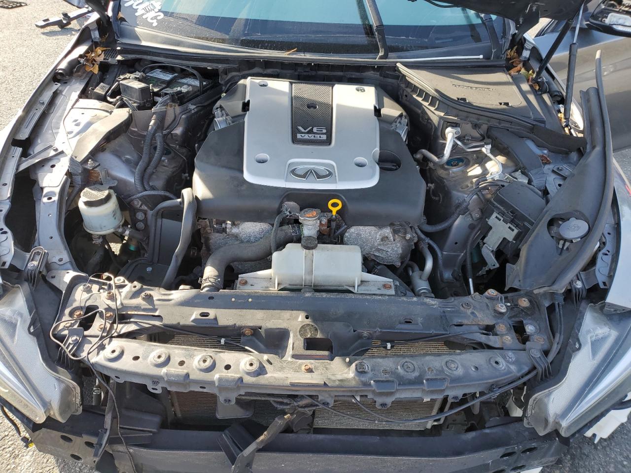 2015 Infiniti Q50 VIN JN1BV7AR5FM405047 Copart auction photo, front end / side damage thumbnail 13