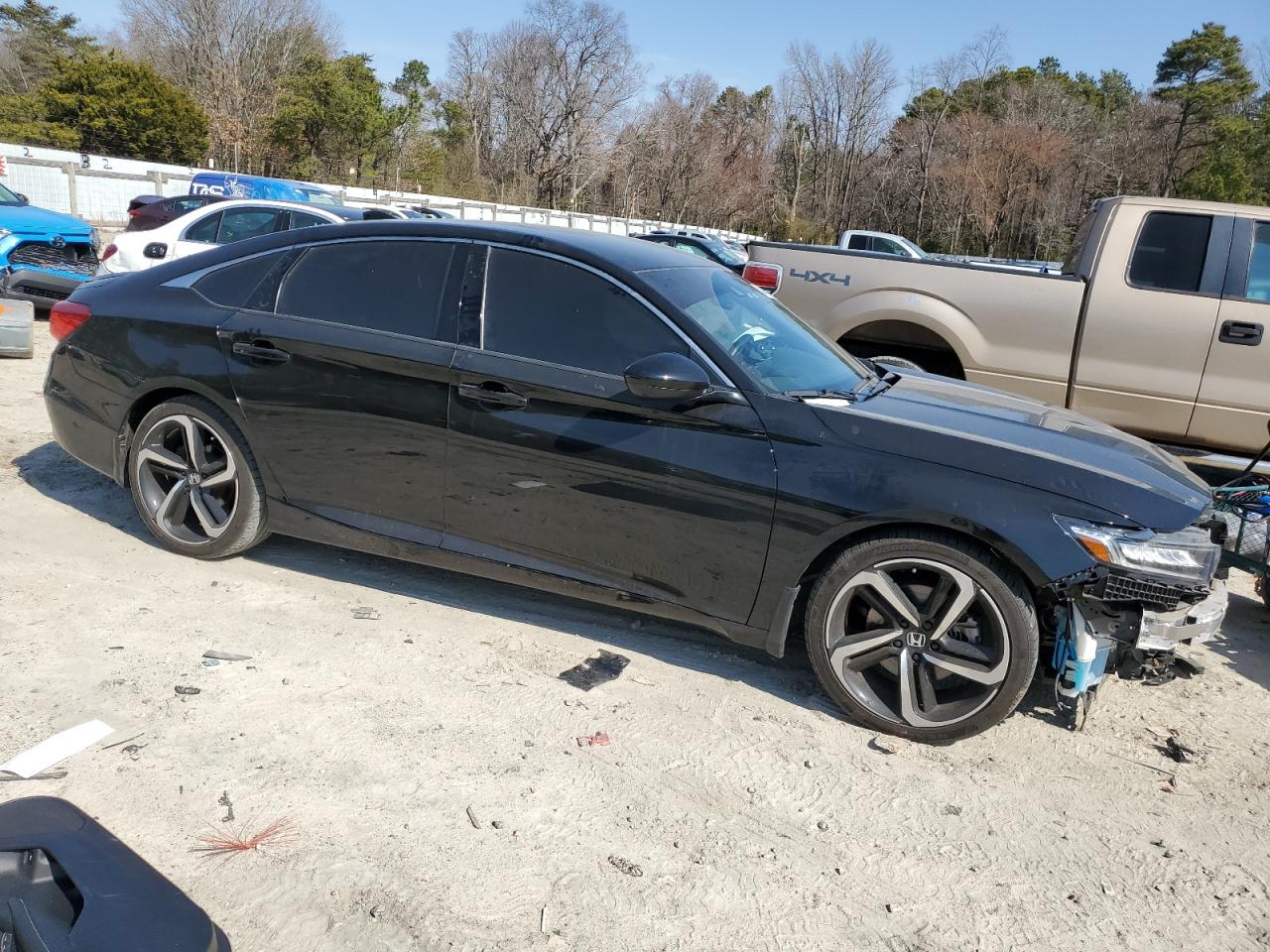 2022 Honda Accord VIN 1HGCV1F35NA025386 Copart auction photo, mechanical / side damage thumbnail 4