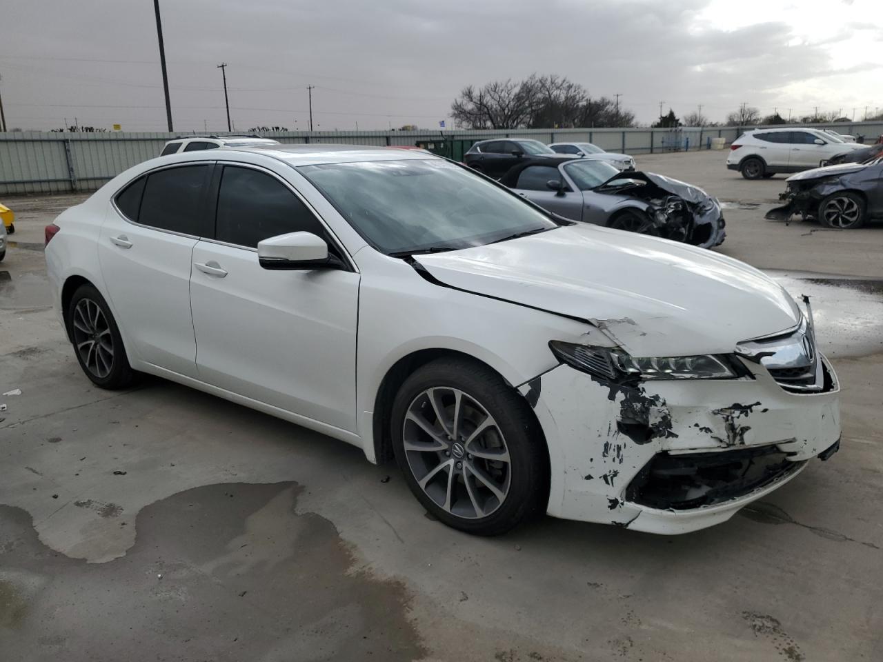 2015 Acura TLX VIN 19UUB2F59FA011285 Copart auction photo, front end / hail damage thumbnail 4