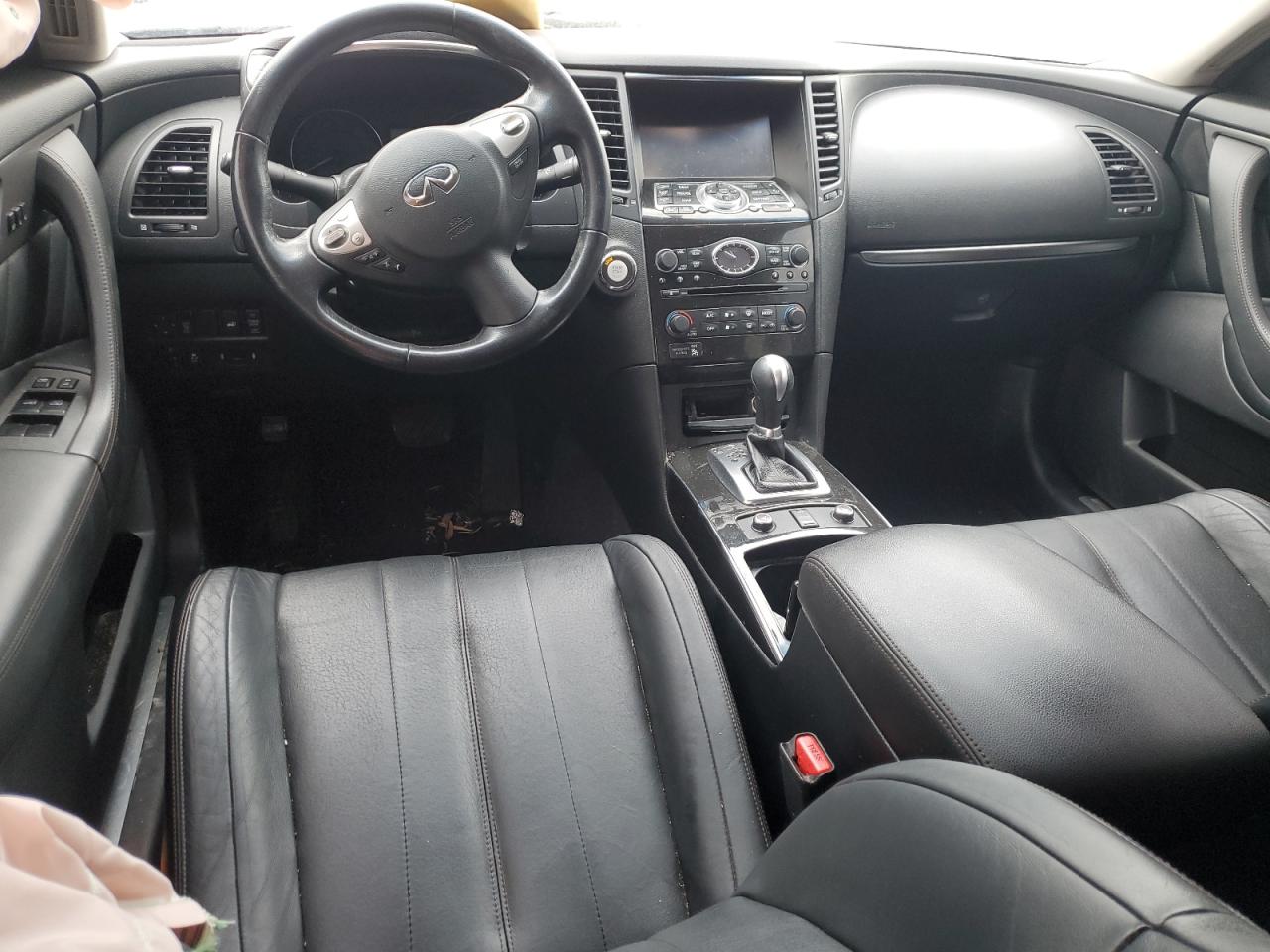 2017 Infiniti QX70 VIN JN8CS1MW7HM413571 Copart auction photo, front end / frame damage damage thumbnail 8