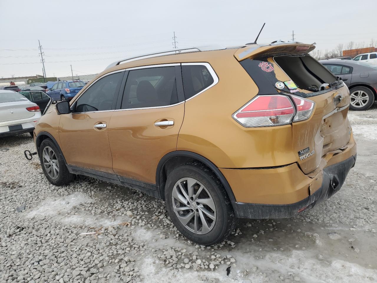 2014 Nissan Rogue VIN 5N1AT2MV0EC794884 Copart auction photo, rear end damage thumbnail 2