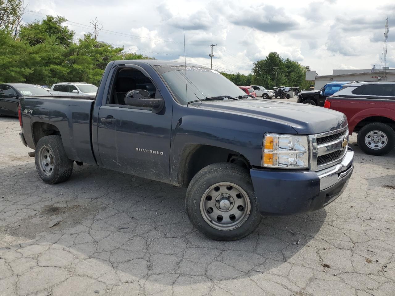 2010 Chevrolet Silverado VIN 1GCPKPEA8AZ192221 Copart auction photo, front end / side damage thumbnail 4