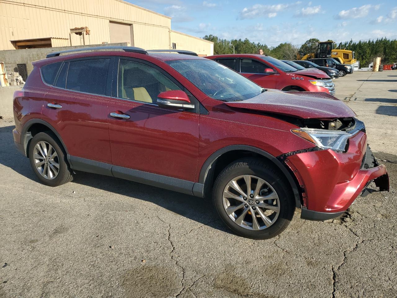 2018 Toyota RAV 4 VIN JTMYFREVXJD121929 Copart auction photo, front end / side damage thumbnail 4