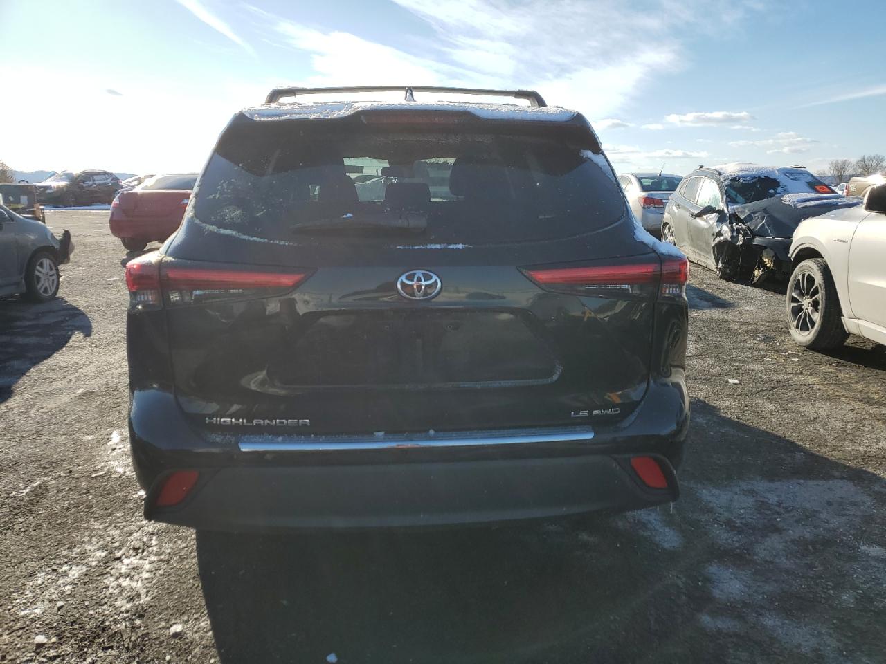 2020 Toyota Highlander VIN 5TDBZRBH6LS036346 Copart auction photo, front end / side damage thumbnail 6