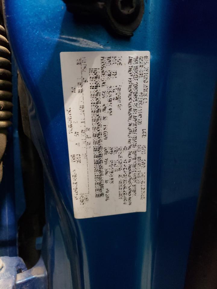2016 Ford Focus VIN 1FADP3F23GL220979 Copart auction photo, water/flood / hail damage thumbnail 12