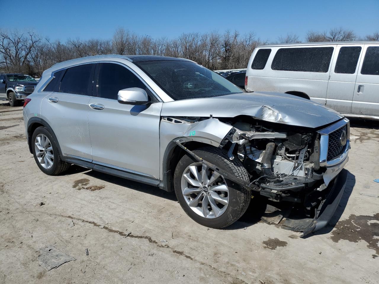 2019 Infiniti QX50 VIN 3PCAJ5M16KF148482 Copart auction photo, front end / mechanical damage thumbnail 4