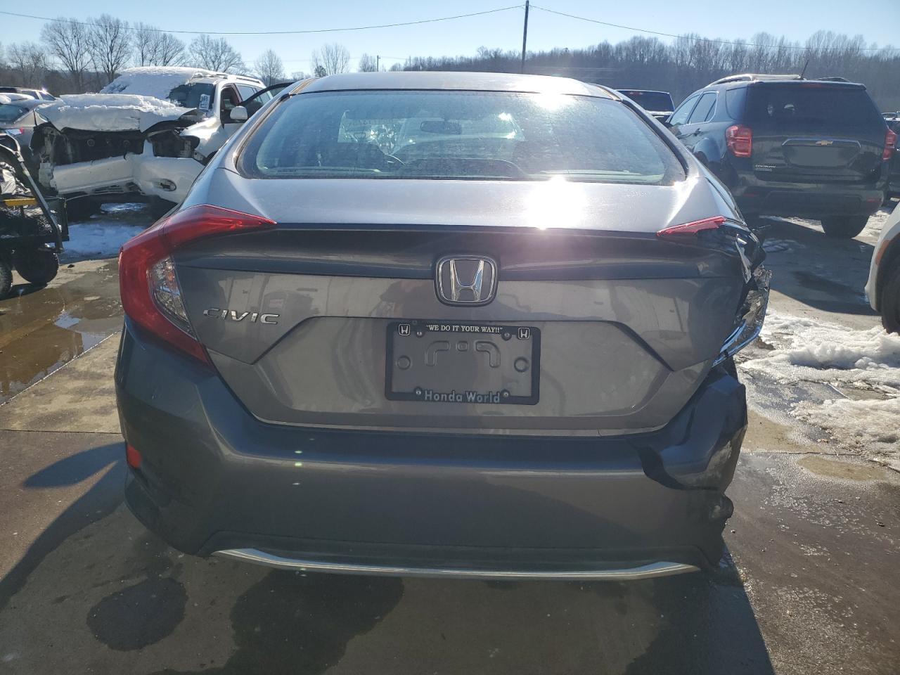 2019 Honda Civic VIN 2HGFC2F66KH526612 Copart auction photo, rear end damage thumbnail 6