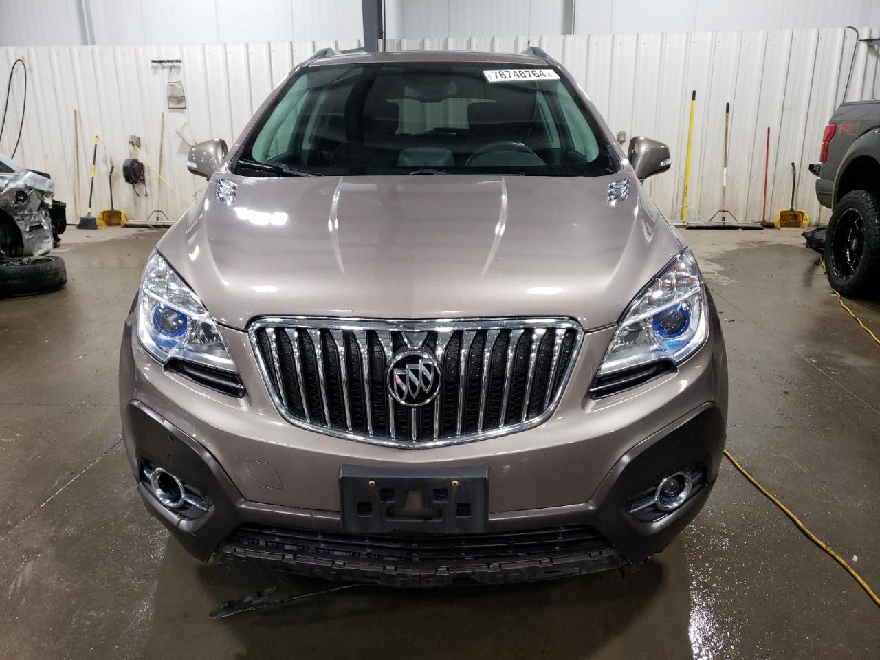 2014 Buick Encore VIN KL4CJGSB2EB590256 Copart auction photo, front end damage thumbnail 5