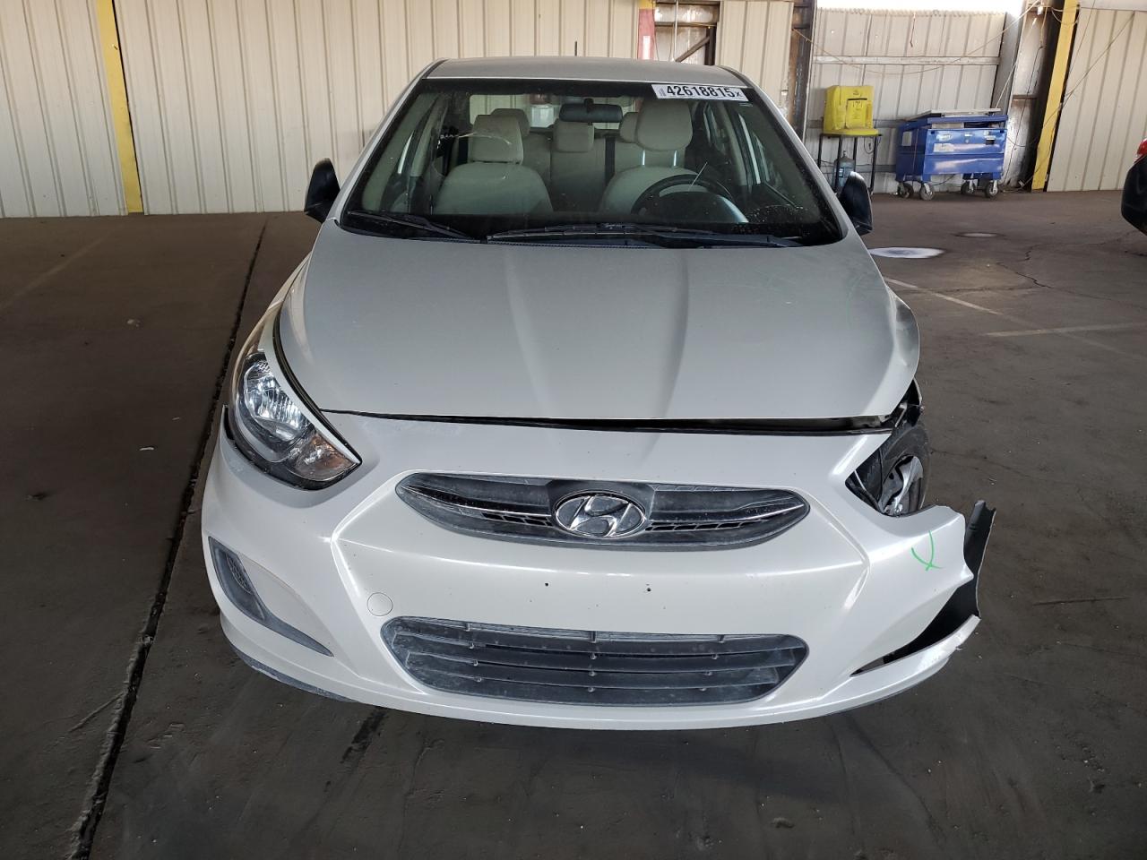 2017 Hyundai Accent VIN KMHCT4AE2HU201811 Copart auction photo, front end / rear end damage thumbnail 5